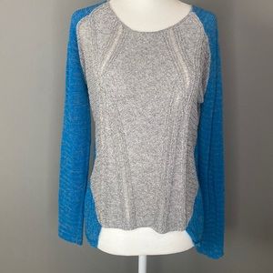 Helmet Lang grey and blue sweater